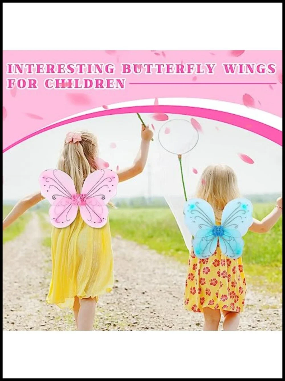 10 Pack Butterfly Wings Costume Fairy Dress Up Party Favors Nylon